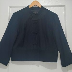 Black cropped blazer